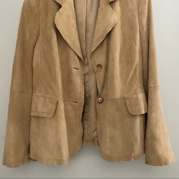 Ellen Tracy Suede Leather Jacket - Picture 4 of 13